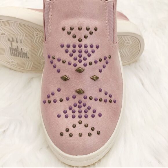 Frye Lena studded Girls’ pink slip on sneakers - Picture 3 of 9